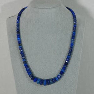 Jay King Graduated Lapis Faceted Beads 925 Necklace Mine Finds